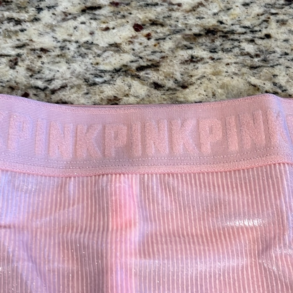 NEW 🌟 VICTORIAS SECRET PINK 2 pack size Large you get 1 thong 1 cheekster NEW - Picture 5 of 6